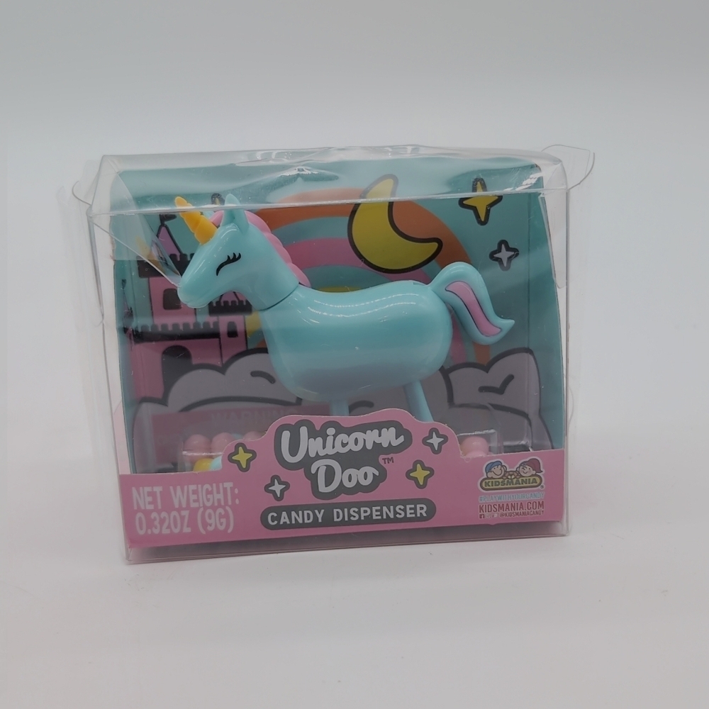 Unicorn Doo Candy Dispenser - Light Blue and Pink